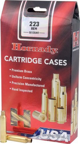 Hornady Unprimed Brass Rifle Cartridge Cases .223 Rem 50/ct view 2