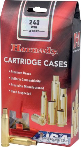 Hornady Unprimed Brass Rifle Cartridge Cases .243 Win 50/ct view 2