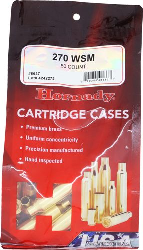 Hornady Unprimed Brass Rifle Cartridge Cases .270 WSM 50/ct view 3