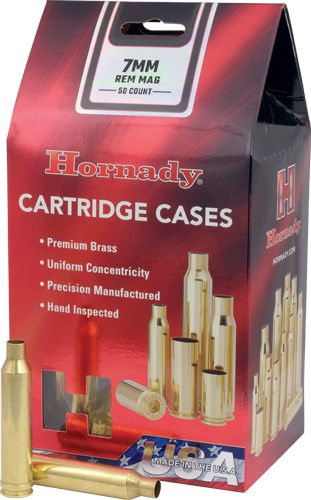Hornady Unprimed Brass Rifle Cartridge Cases 7mm Rem Mag 50/ct view 2