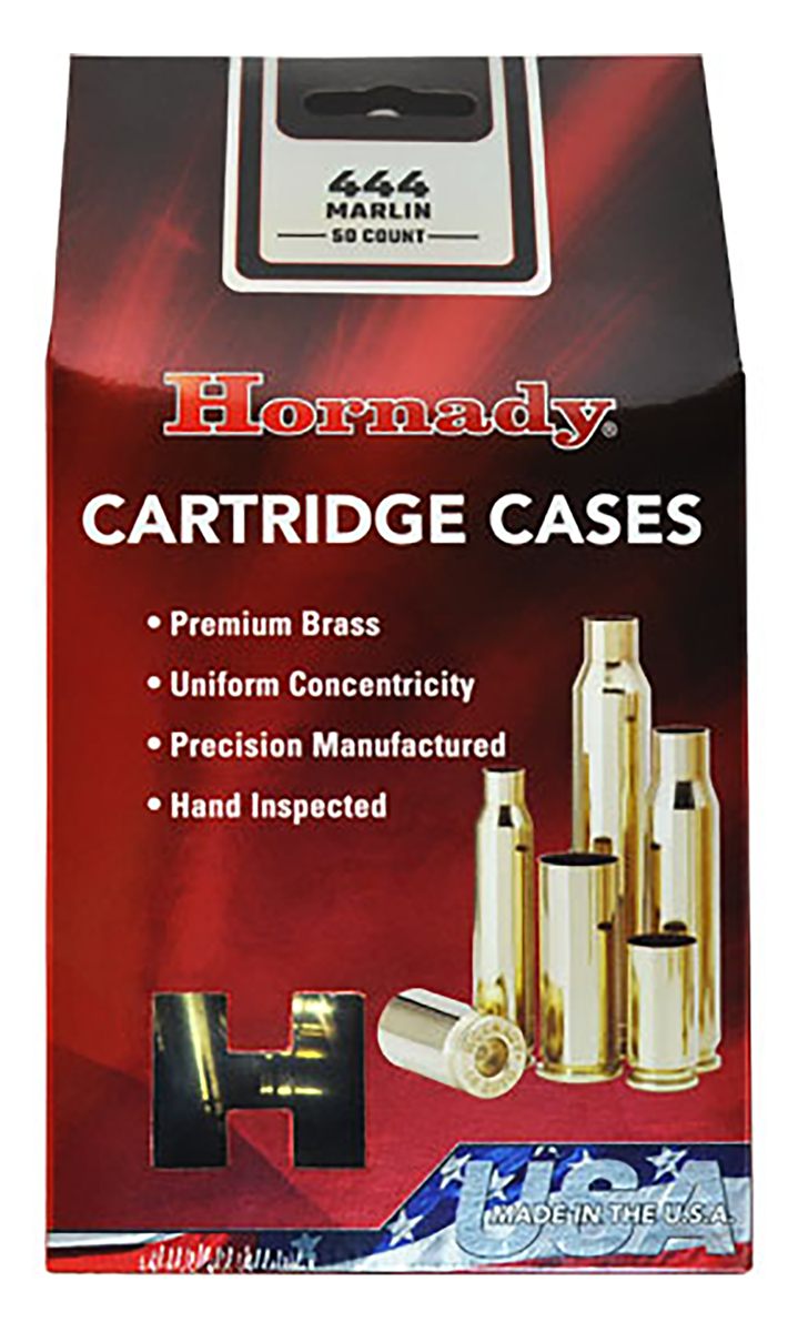 Hornady Unprimed Brass Rifle Cartridge Cases .444 Marlin 50/ct
