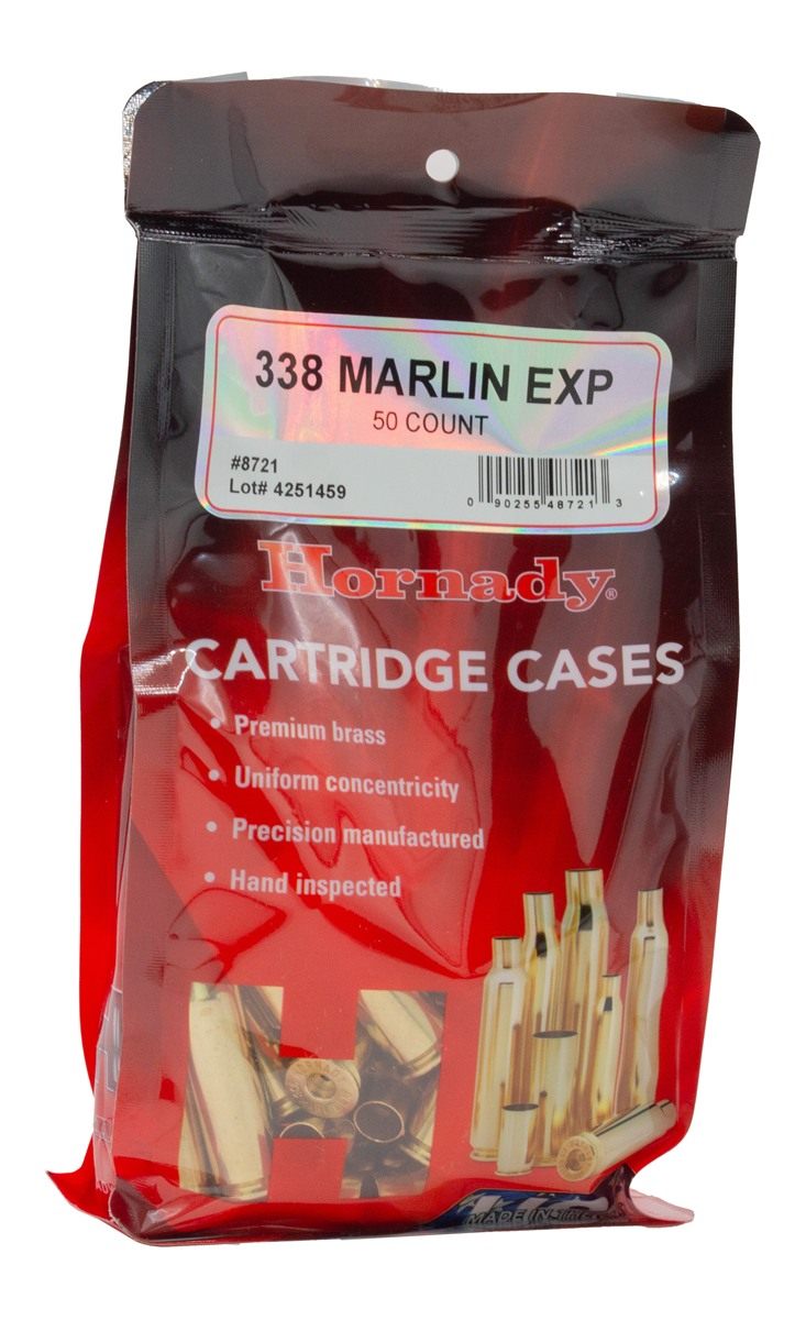 Hornady Brass 338 Marlin Unprimed 50/5