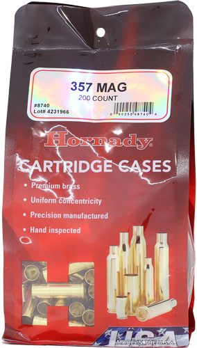 Hornady Unprimed Brass Handgun Cartridge Cases .357 Mag 200/ct view 2