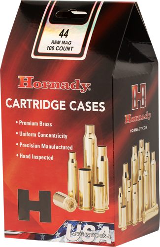 Hornady 8750 Unprimed Cases Cartridge 44 Rem Mag Handgun Brass view 2