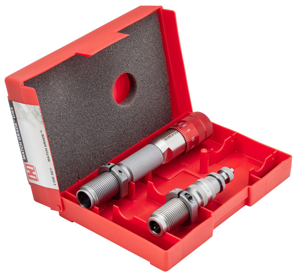 Hornady Match Grade Die Set with Click-Adjust Micrometer 6mm GT .243in