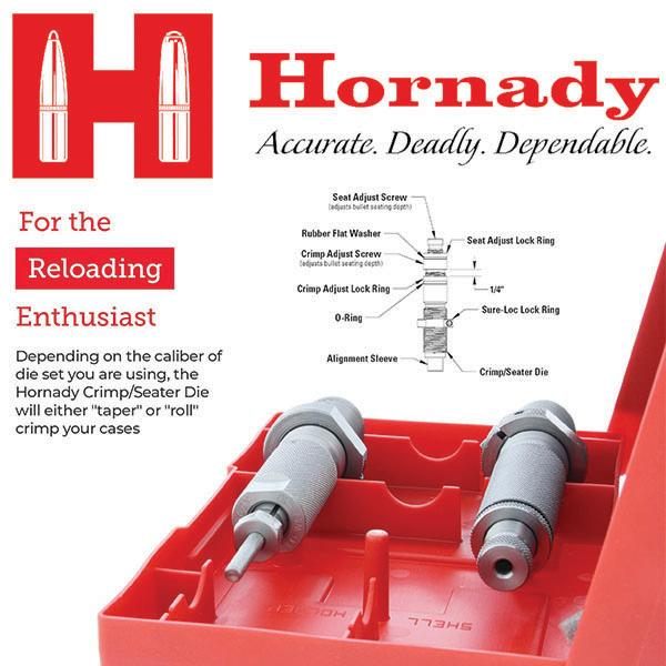 Hornady Custom Grade New Dimension 2-Die Set, 308 Win (.308) (546358) - Cal view 3