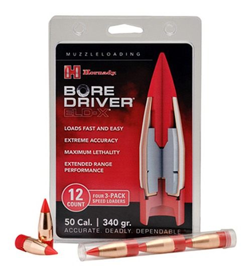 Hornady Bore Driver ELD-X Muzzleloader Bullets .50 cal 340gr 12/ct view 3