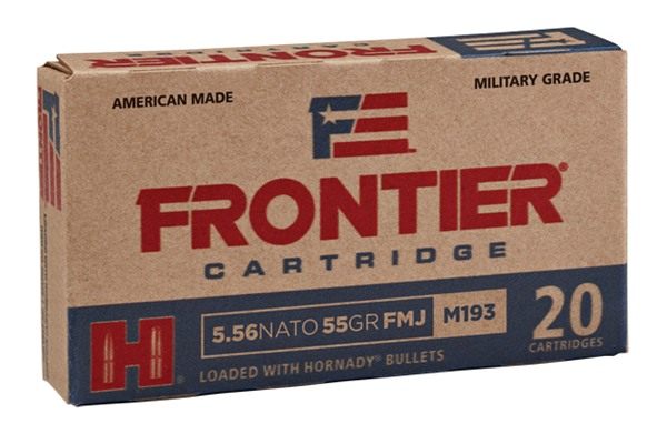 Frontier Cartridge FR200 Military Grade Centerfire Rifle 5.56x45mmNATO 55gr Full Metal Jacket 20 Per Box/25 Case view 2