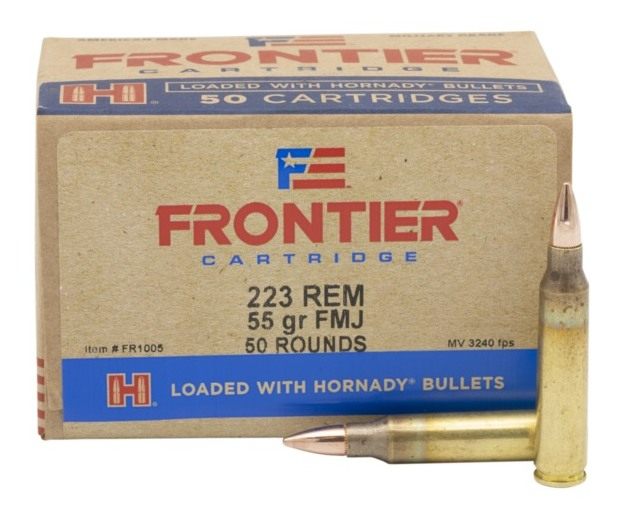 Hornady Frontier Rifle Ammunition .223 Rem 55 gr FMJ 3240 fps 50/ct(Oriente