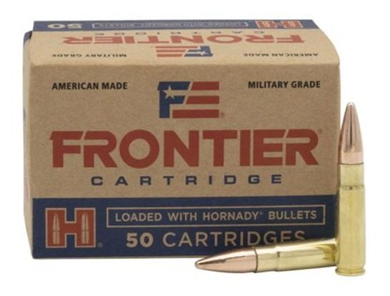 HORNADY FRONTIER 300 BLACKOUT 125GR FMJ 50RD BX 500RD CASE