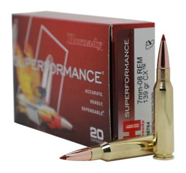 Hornady 805764 Superformance 7mm-08 Rem 139gr Copper Alloy eXpanding 20 Per view 4
