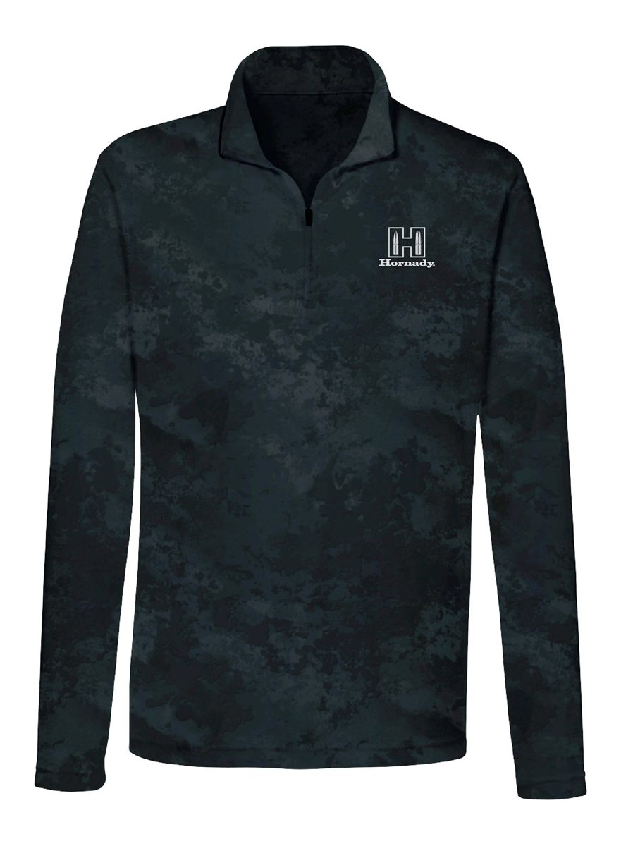 Hornady 99597XXXL Performance 3XL Black Long Sleeve 1/4 Zip, Polyester/Span