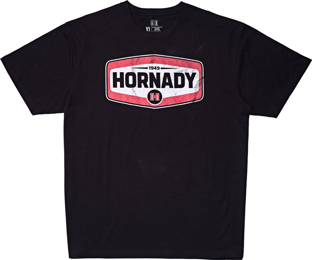 Hornady 99607XXXL T-Shirt Black Cotton Short Sleeve 3XL