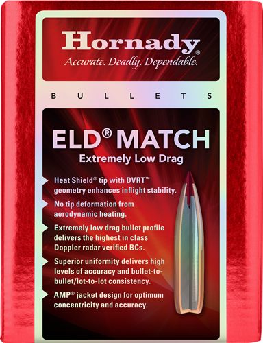 Hornady 245301 6mm .243 109gr Extremely Low Drag-Match 500 Per Box/6 Case view 5