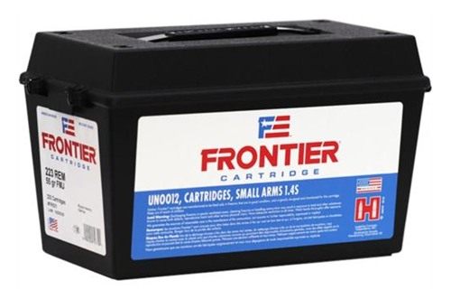 Frontier Cartridge Hornady Rifle Ammunition .223 Rem 55gr FMJ 1282 fps 200/