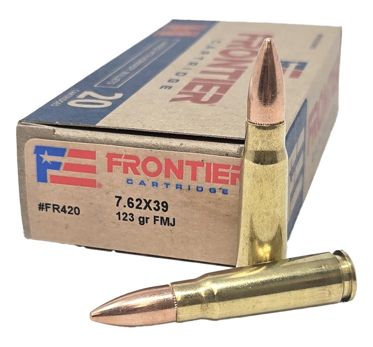 Frontier Cartridge FR420 7.62x39mm 123gr Full Metal Jacket 20 Per Box/10 Ca view 2
