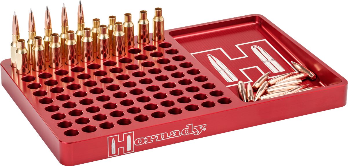 Hornady 480043 Reloading Block Red 308 Win/6.5 Creedmoor Aluminum Capacity