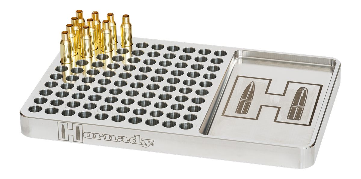 Hornady 480044 Reloading Block Red Aluminum Capacity 100rd Rifle Firearm