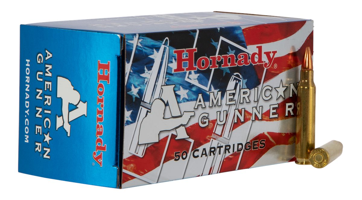 Hornady 80237 American Gunner 223 Rem 55gr Hollow Point 50 Per Box/10 Case