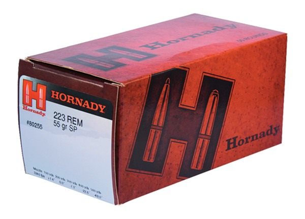 Hornady Custom Rifle Ammunition .223 Rem 55 gr SP 3240 fps - 50/box view 3
