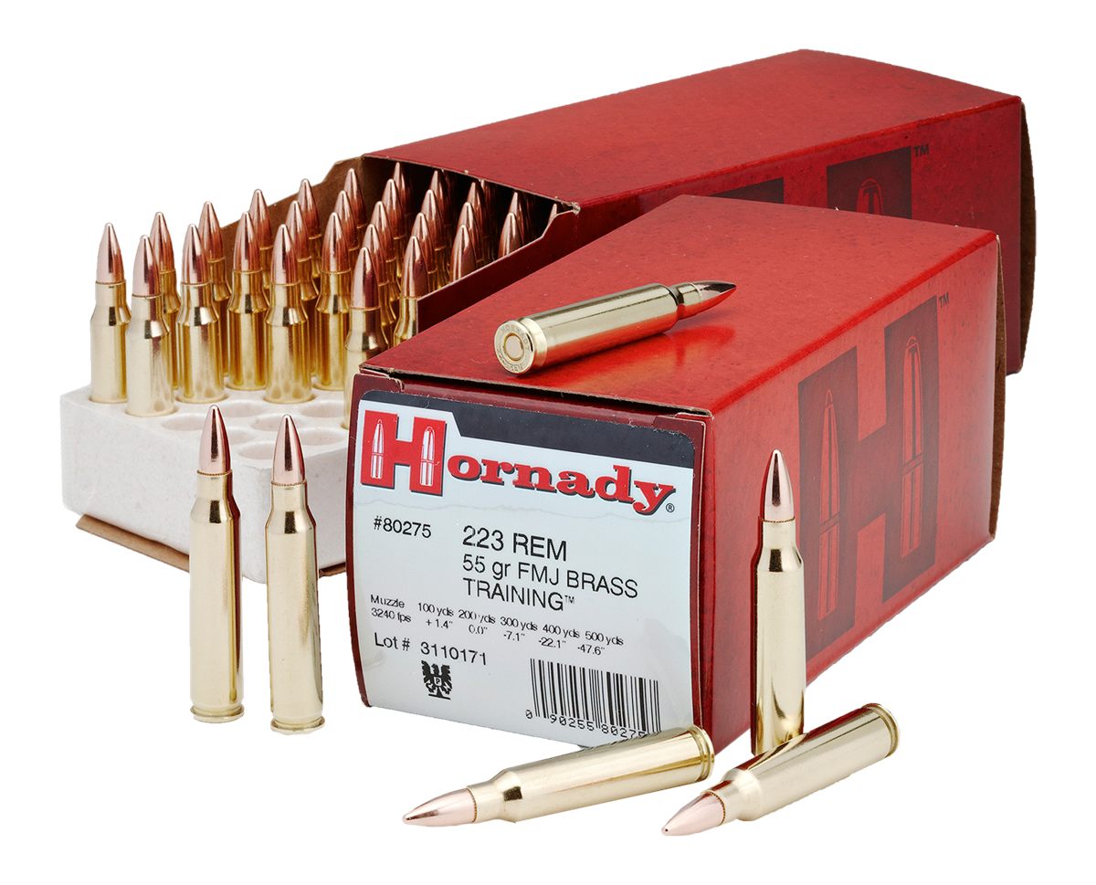 Hornady 80275 Custom 223 Rem 55gr Full Metal Jacket Boat Tail 50 Per Box/10