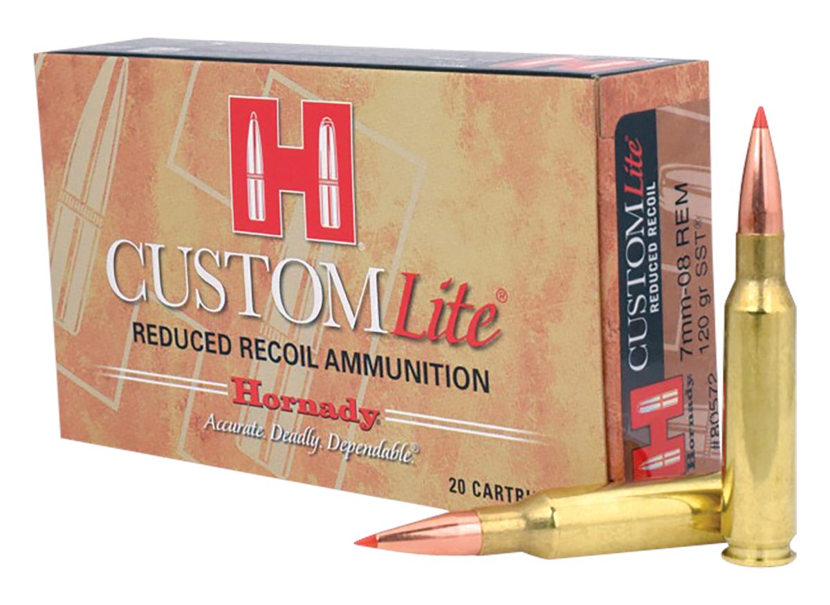 Hornady Custom Lite Rifle Ammunition 7mm-08 Rem 120 gr SST 20/Box