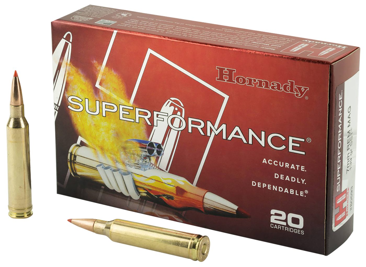 Hornady Superformance Rifle Ammunition 7mm Rem Mag 139 gr SST 3240 fps - 20