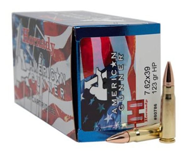 Hornady Ammo American Gunner Rifle Ammunition 7.62x39 123 gr HP Match 2350 view 3