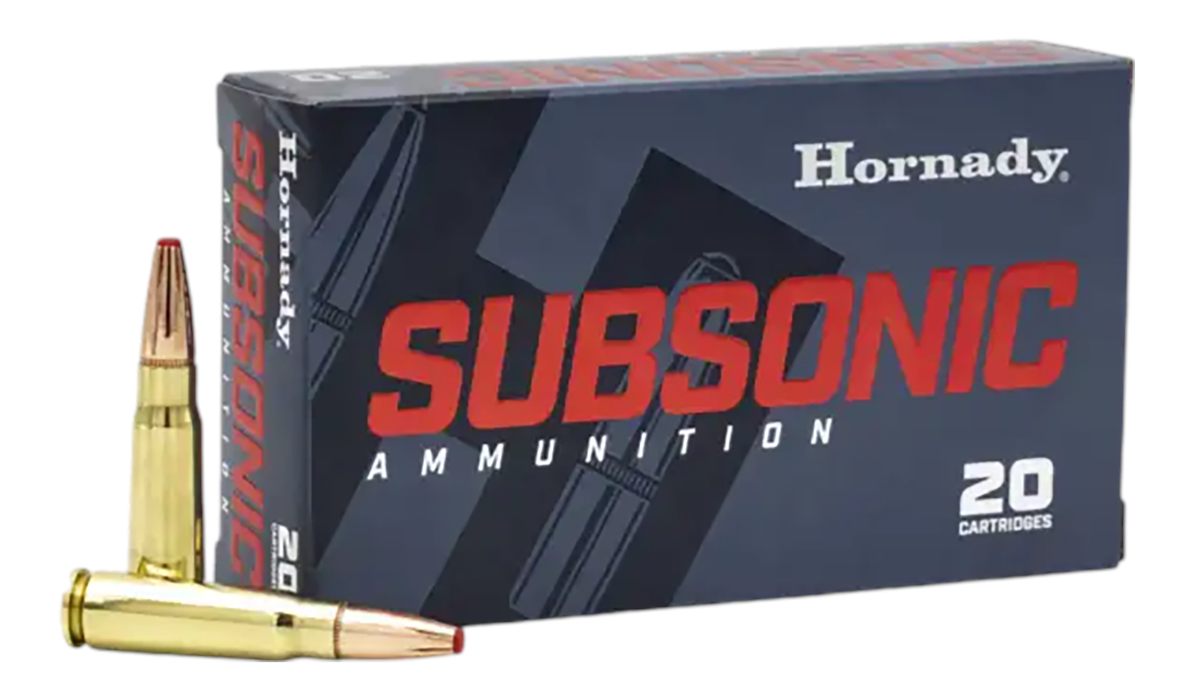 Hornady 80787 Subsonic Rifle 7.62x39mm 255gr X 20 Per Box/10 Case