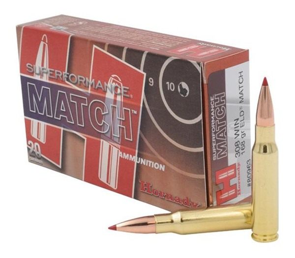 Hornady 80963 Superformance Match 308 Win 168gr Extremely Low Drag 20 Per B view 2