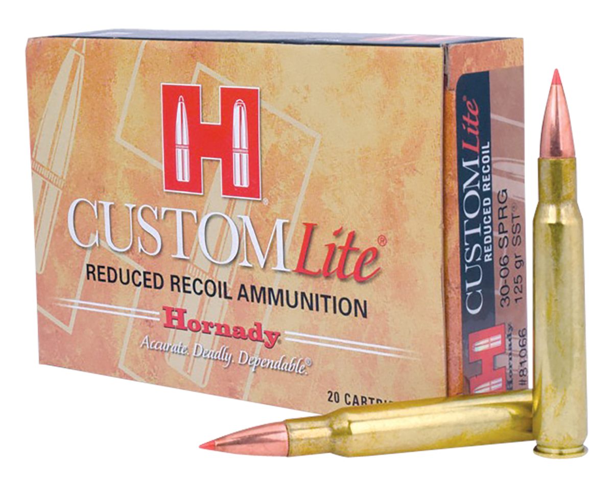 Hornady Custom Lite Rifle Ammunition .30-06 Springfield 125 gr SST 20/Box