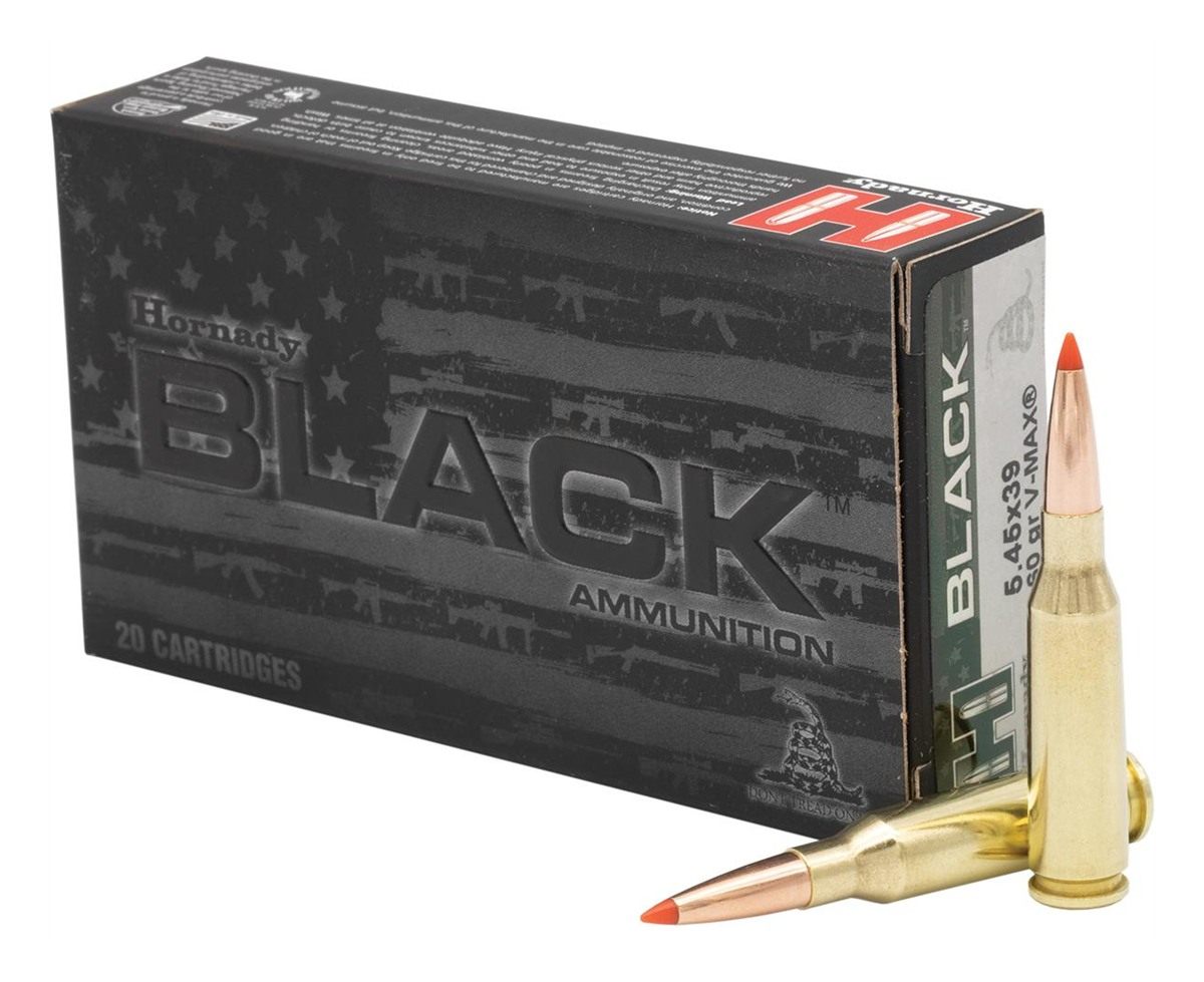 Hornady 81247 Black 5.45x39mm60 gr V Max 20 Per Box/10 Case