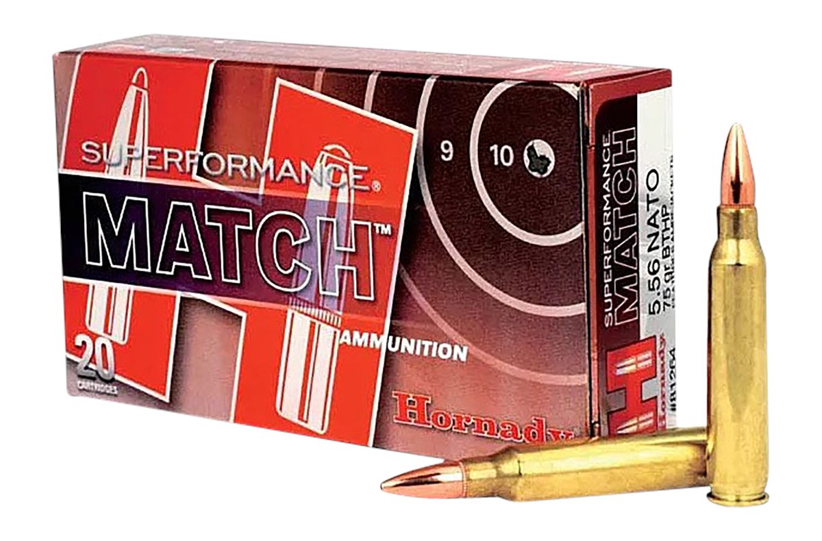 Hornady 81264 Superformance Match 5.56x45mmNATO 75gr Boat Tail Hollow Point