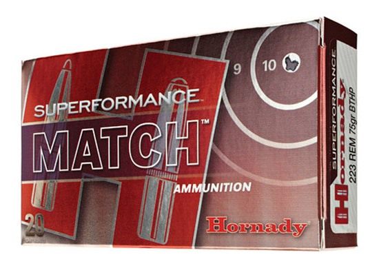 Hornady 81264 Superformance Match 5.56x45mmNATO 75gr Boat Tail Hollow Point view 2