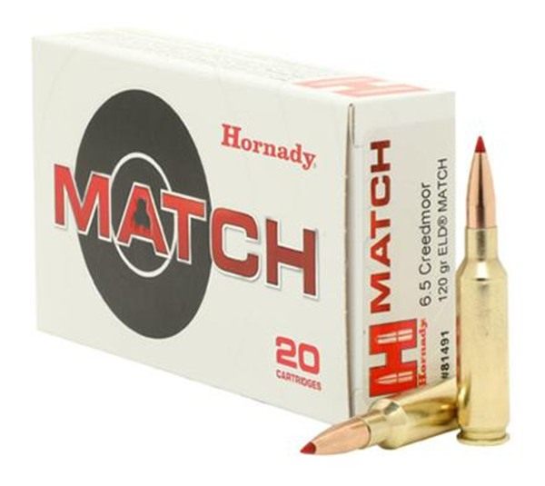 Hornady 81491 Match 6.5 Creedmoor 120gr Extremely Low Drag 20 Per Box/10 Ca view 4