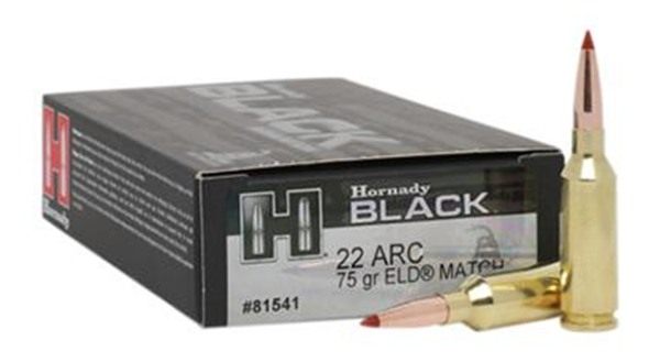Hornady 81541 Black 22ARC 75gr ELD Match 20 Per Box/10 Case view 5