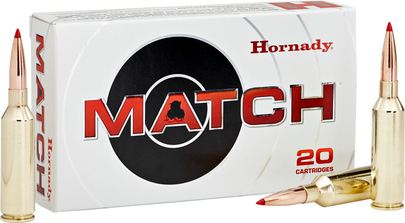 Hornady 82180 Match 300 WinMag 195gr Extremely Low Drag 20 Per Box/10 Case