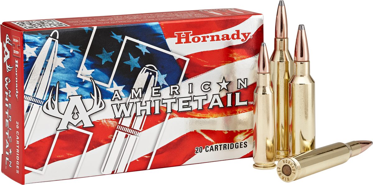 Hornady 82204 American Whitetail 300WSM 165gr InterLock Round Nose 20 Per B