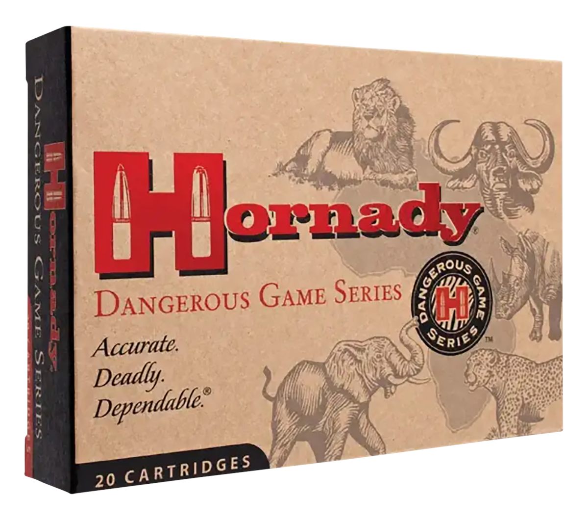 Hornady Dangerous Game Series Rifle Ammunition .375 H H 300 gr DGS 2530 fps