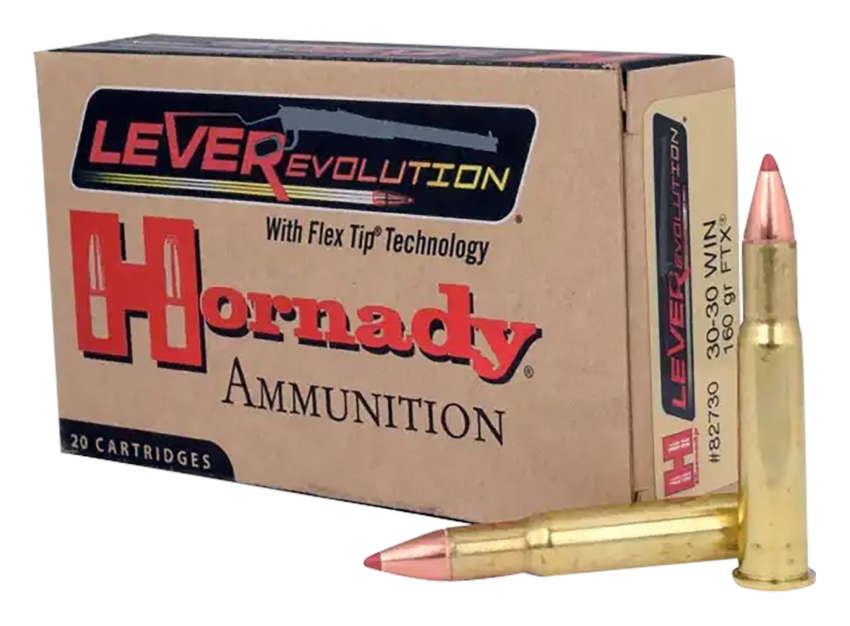 Hornady 82730 LEVERevolution 30 Win 160gr Flex Tip eXpanding 20 Per Box/10