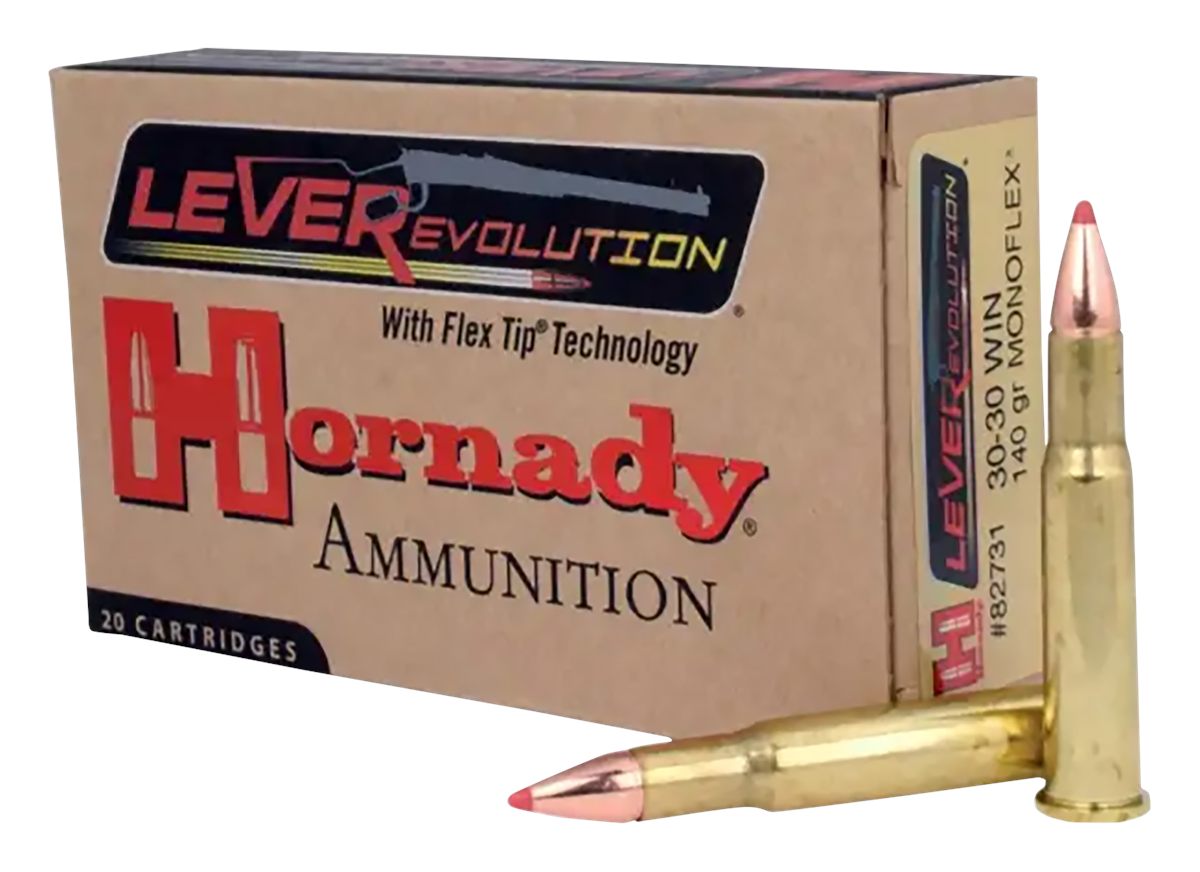 Hornady LEVERevolution Rifle Ammunition .30 Win 140 gr MonoFlex 2460 fps