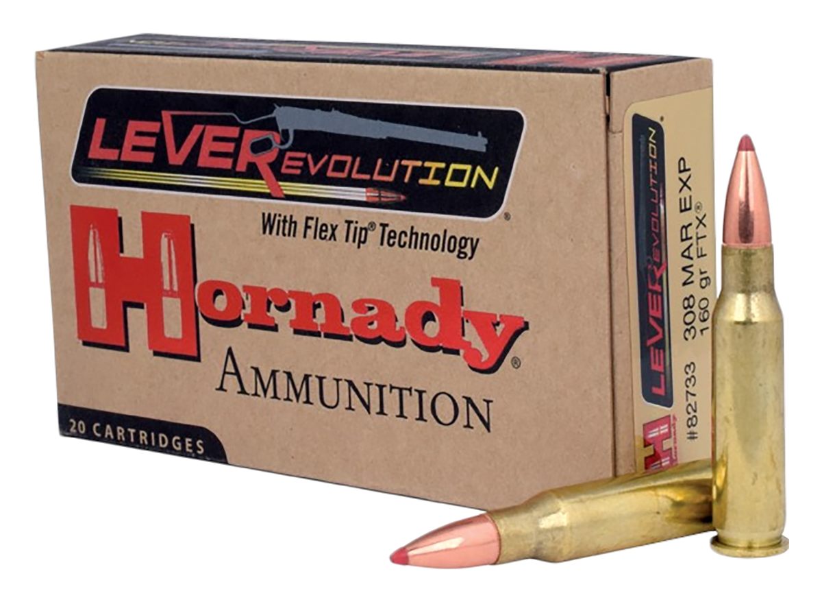 Hornady 82733 LEVERevolution 308 MarlinExpress 160gr Flex Tip eXpanding 20