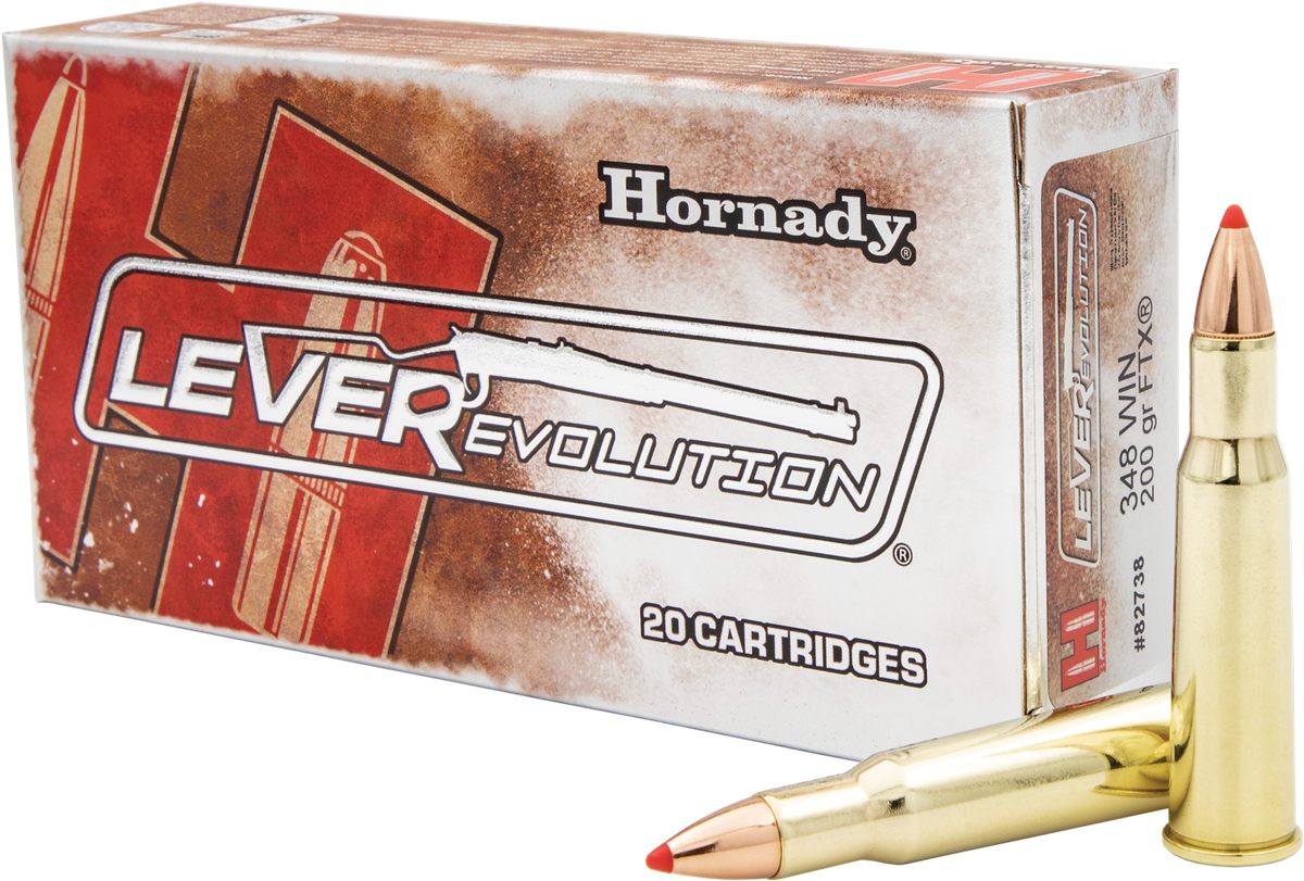 Hornady 82738 LEVERevolution 348 Win 200gr Flex Tip eXpanding 20 Per Box/10