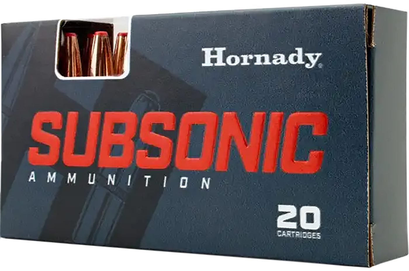 Hornady Subsonic Rifle Ammunition .45-70 Govt 410gr PT 1075 fps 20/ct