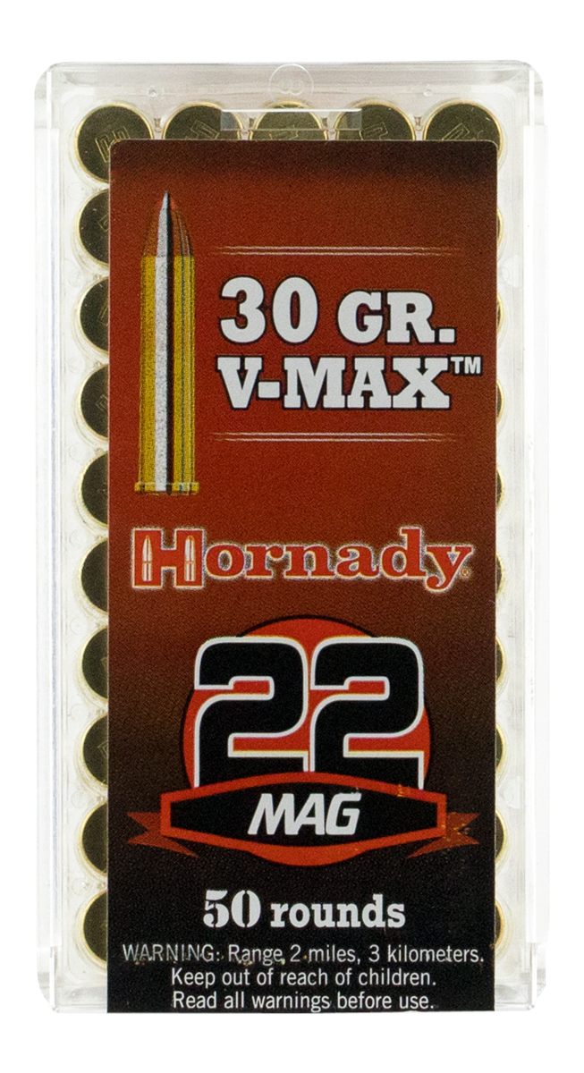 Hornady 83202 Varmint Express 22 WMR 30 gr V Max 50 Per Box/ 40 Case