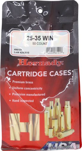 Hornady Unprimed Brass Rifle Cartridge Cases .25-35 Win 50/Box