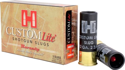 Hornady 86230 Custom Lite 12 Gauge 2.75in FTX Slug Shot 5 Per Box/ 20 Case view 3