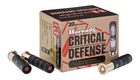 Hornady 410 Critical Defense Shotgun Ammunition ga 2 1/2in 1 slug 2 balls 0 view 3