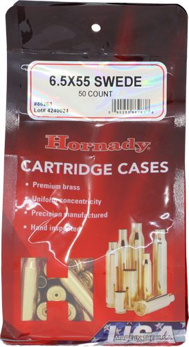 Hornady Unprimed Brass Rifle Cartridge Cases 6.5x55 SwedisH 50/ct view 2