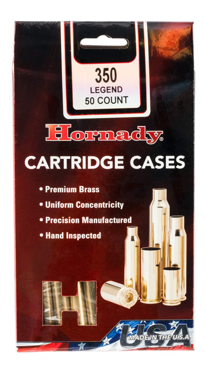 Hornady Unprimed Brass Rifle Cartridge Cases .350 Legend 50/ct